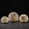 Set of 3 Solar Glass Orbs HK-SL600-E-G