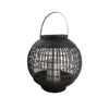 Solar Iron & Rattan Lantern - Large HK-SL6001-62