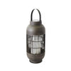 Solar Iron & Rattan Lantern - Medium HK-SL6001-64