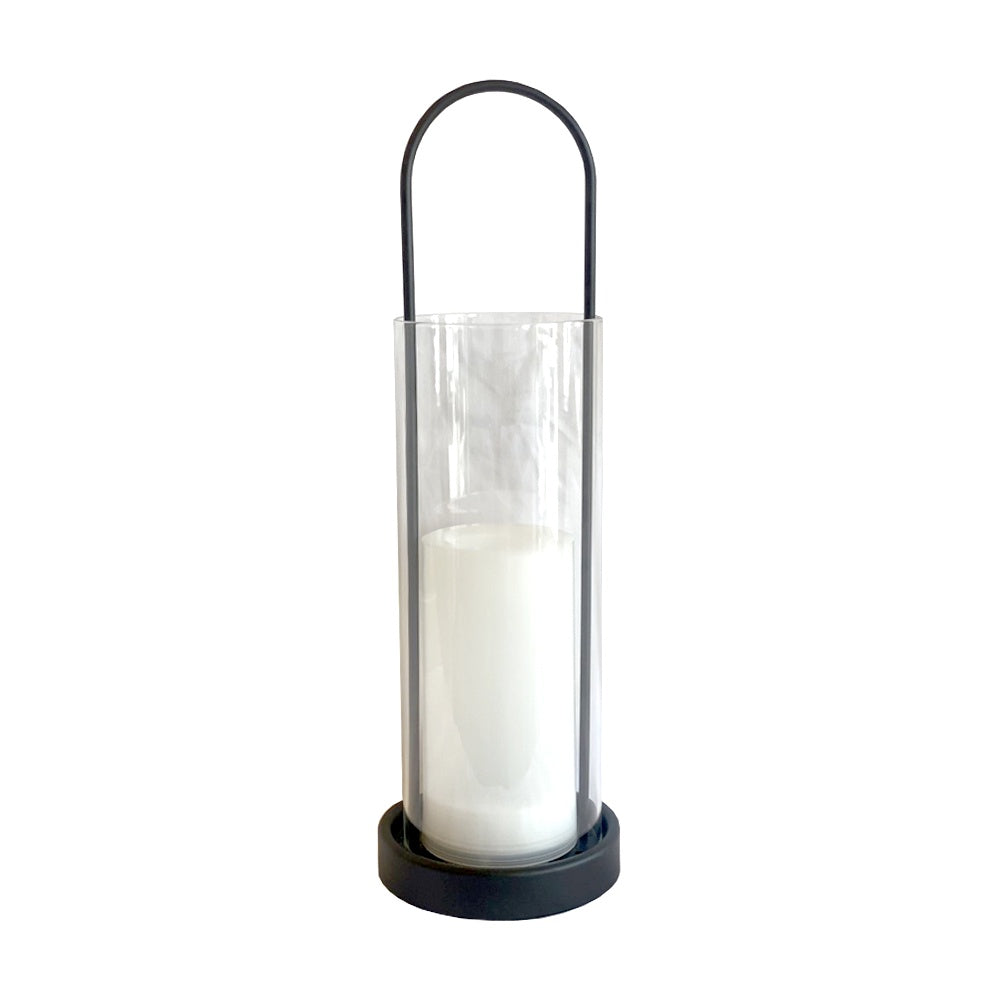 Solar Iron & Glass Lantern - Small HK-SL612-JA-24