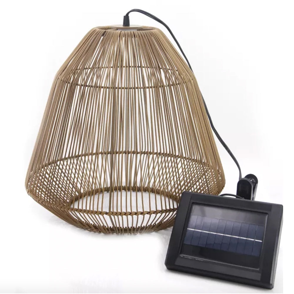 Solar Polyrattan Pendant Light HK-SL700-11