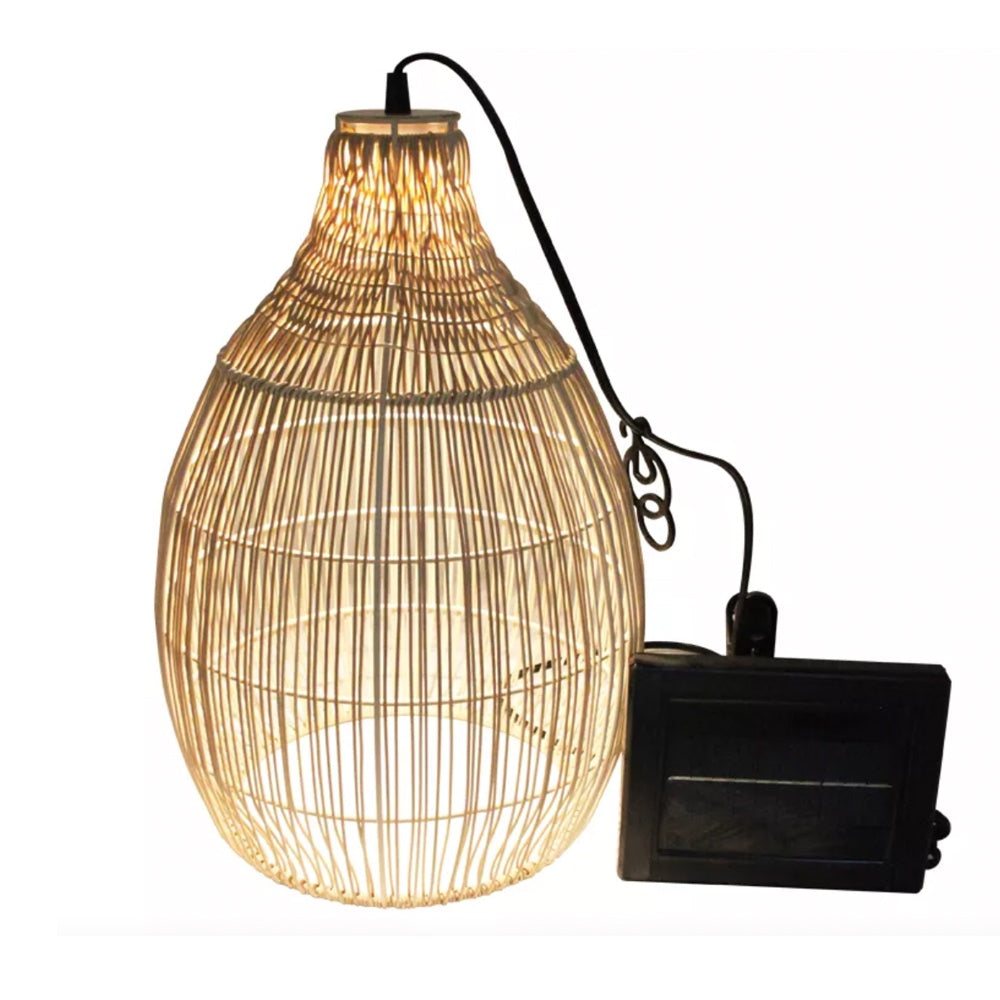 Solar Polyrattan Pendant Light HK-SL700-3