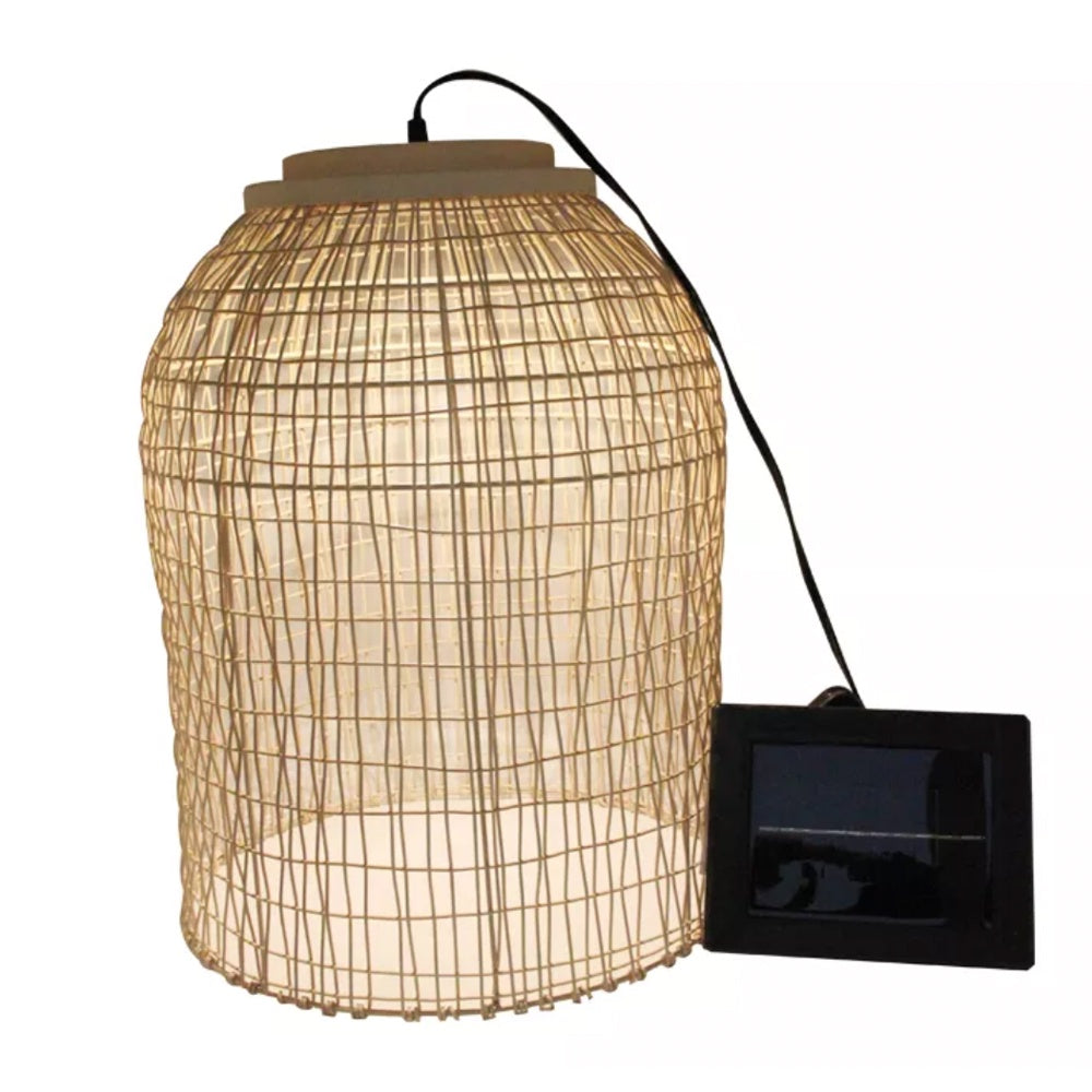 Solar Polyrattan Pendant Light HK-SL700-4