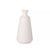 White Ceramic Ribbed Vase HP1512