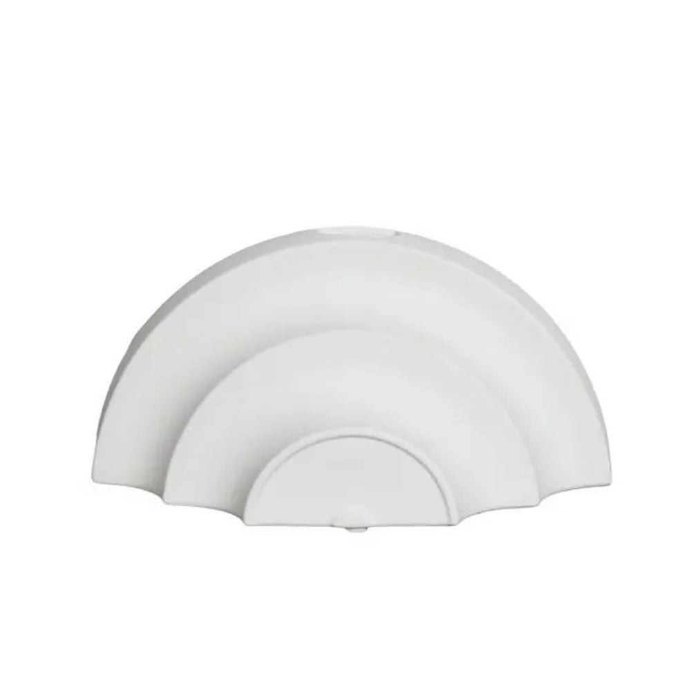 White Semicircle Ceramic Bud Vase HP1606