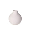 White Ceramic Ribbed Vase HP2503