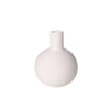 White Ceramic Ribbed Vase HP2506