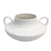 White Ceramic Vessel with Handles HP696