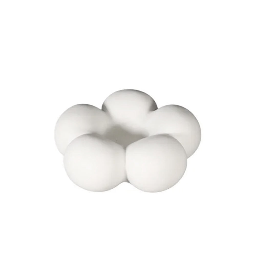 White Ceramic Candleholder HP828W