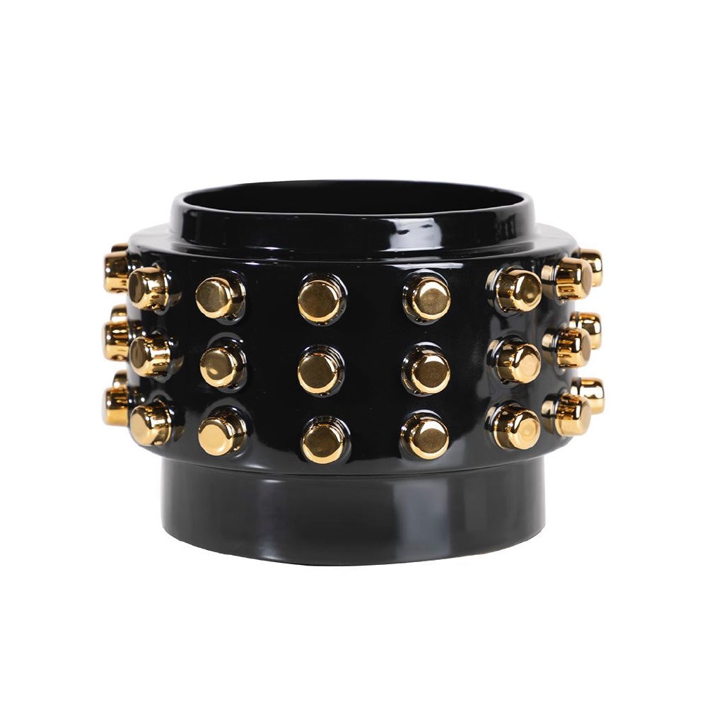Black & Gold Ceramic Vase HPLG4354BJ