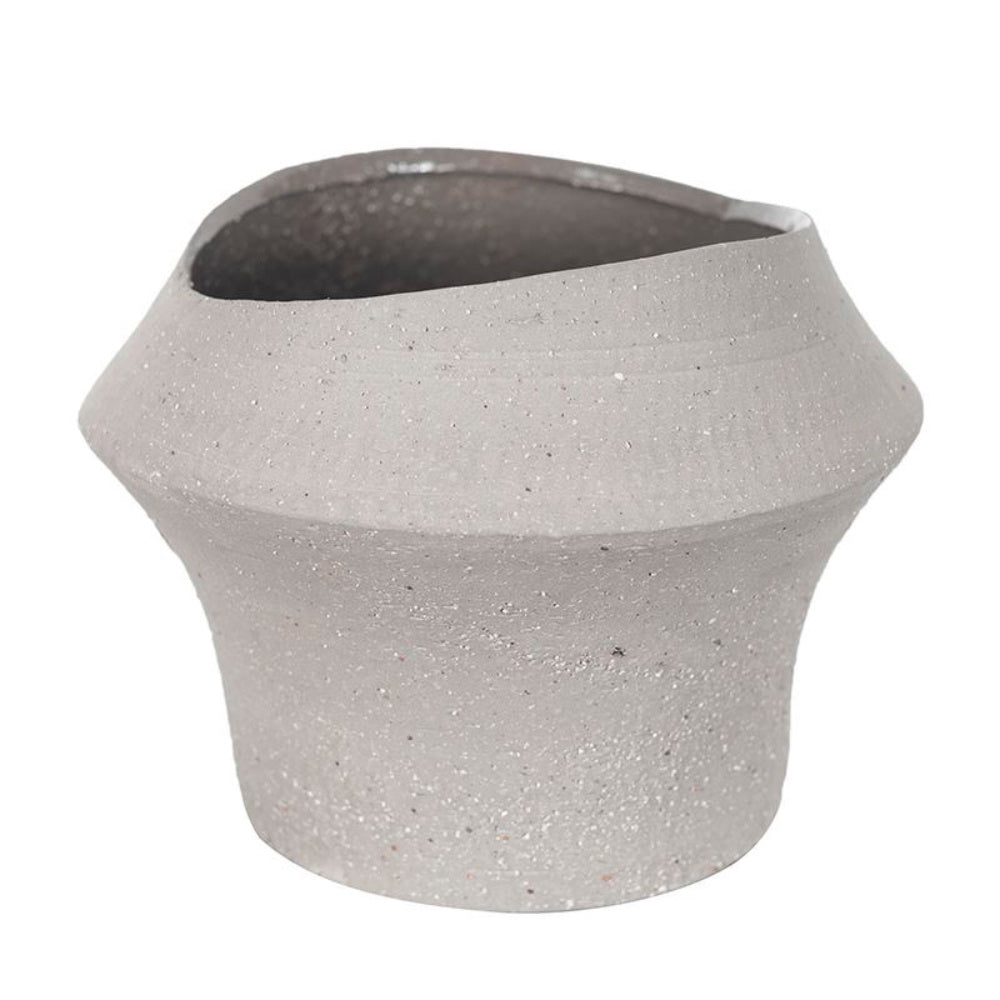 Beige Textured Ceramic Vase HPST0012C2