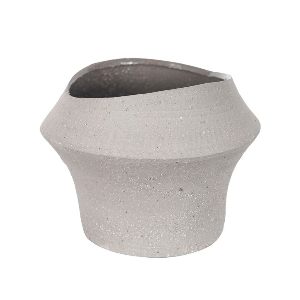 Beige Textured Ceramic Vase HPST0012C3