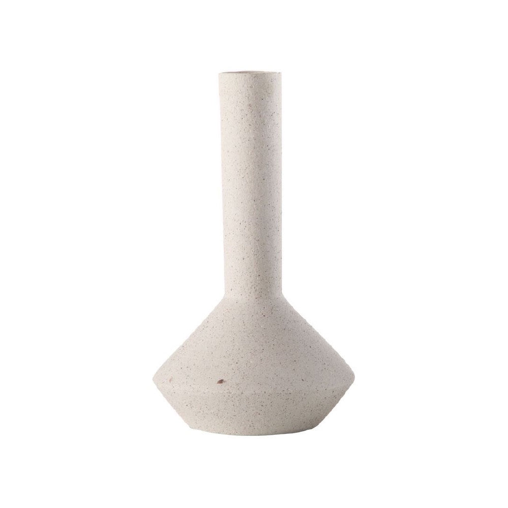 Offwhite Textured Ceramic Vase - Small HPST0014G2