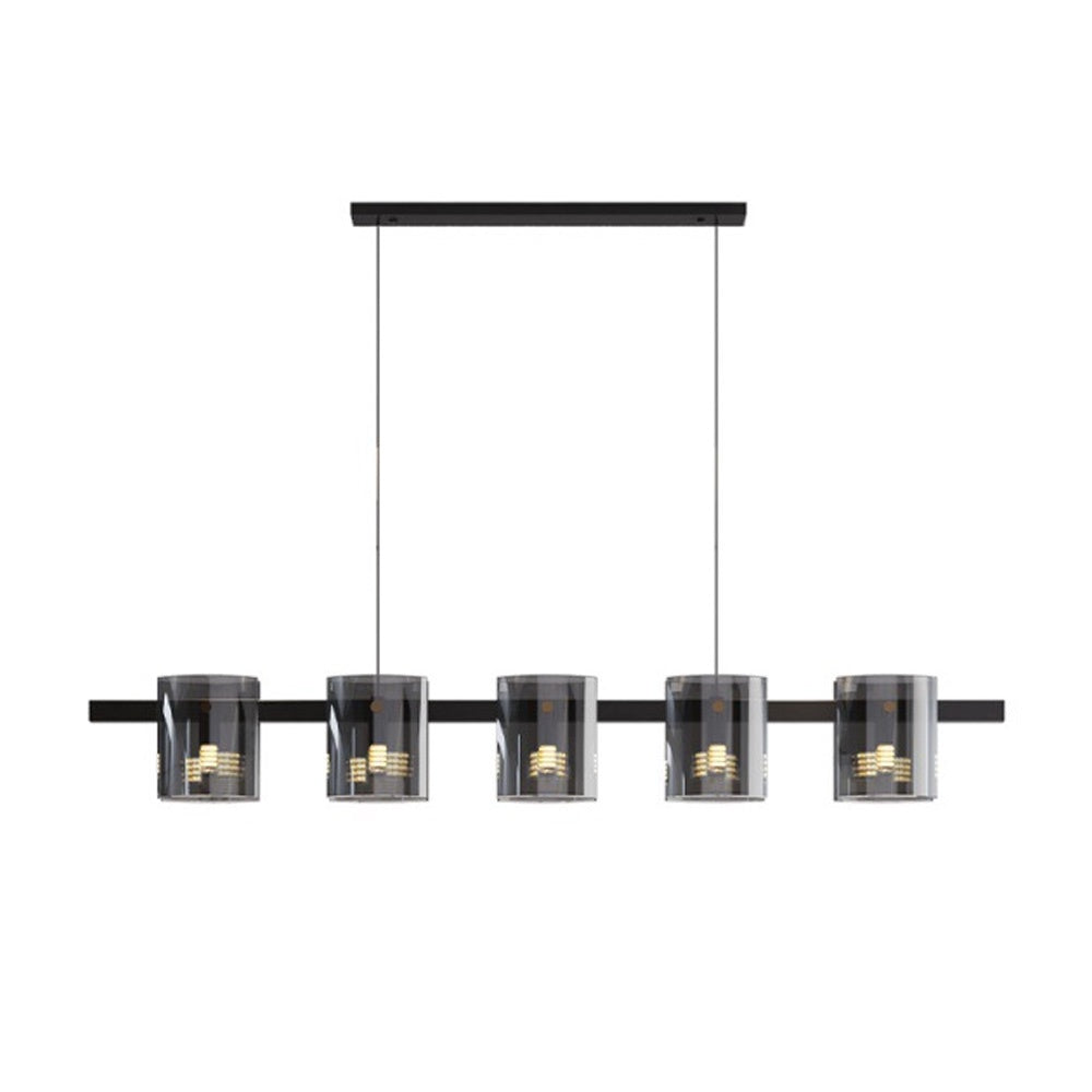 Hadley Linear Chandelier - Smoke HX-CPL042L-BG