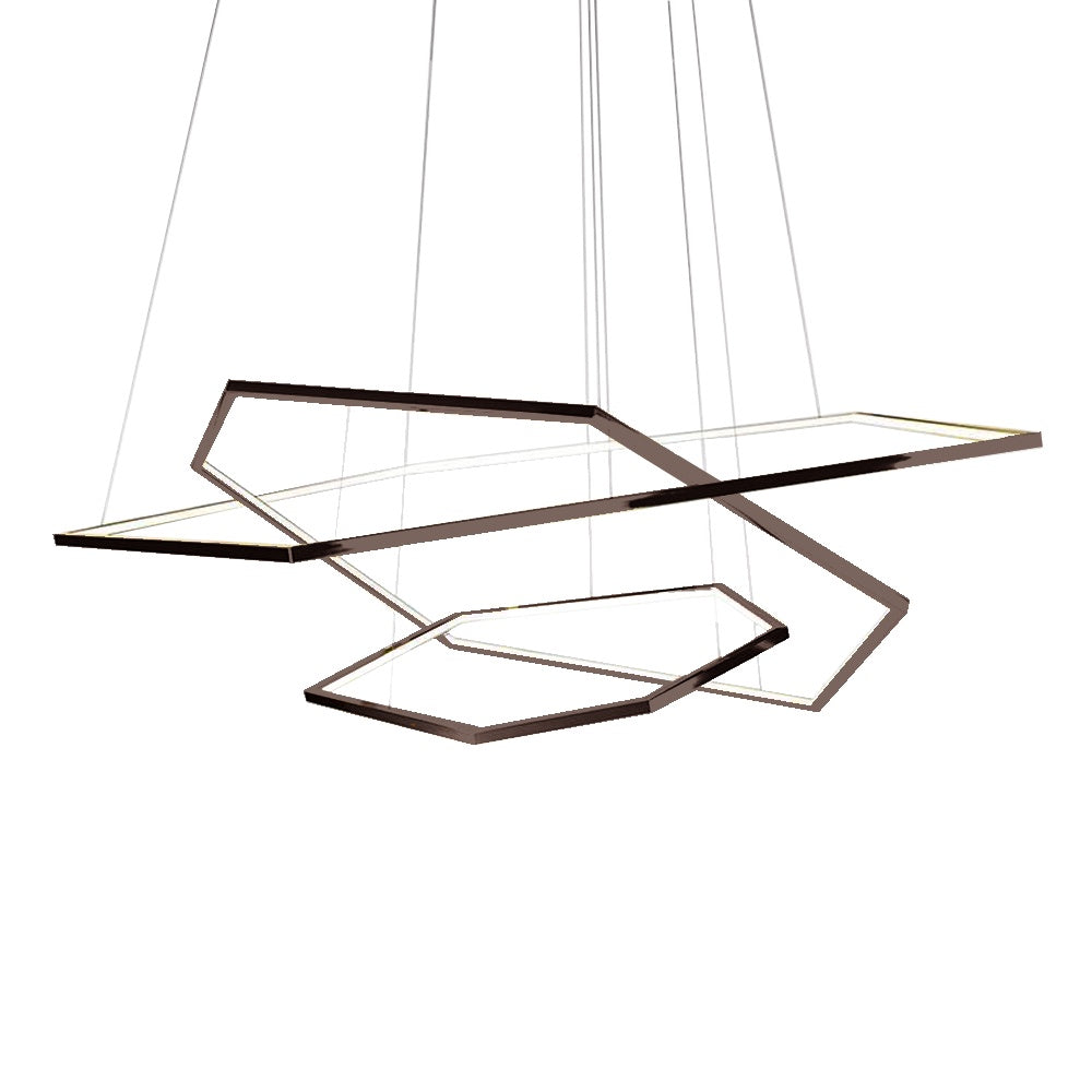 Avi Chandelier 3-Ring Chandelier - Coffee HX-CPL101C