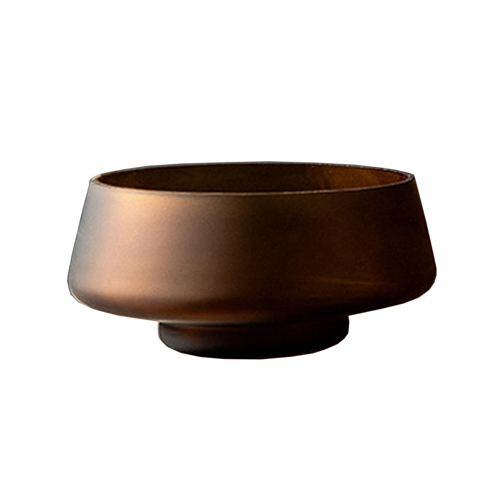Brown Frosted Pedestal Bowl HY2021-03-B