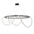 Warrick Round Chandelier Black - Large I-PL-9136L-RD-B