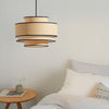 Collette Pendant Light Large - Natural/Black I-PL21127-BLK