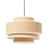 Collette Pendant Light Large - Natural/White I-PL21127-WH