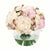 White, Pink, Lilac & Champagne Artificial Rose and Mini Ranunculus Arrangement in Glass Globe Vase - Large IHR-MX103-LP