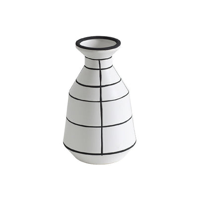 Black & White Ceramic Vase JO-438