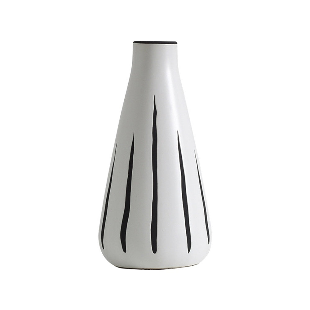 Black & White Ceramic Vase JO-446
