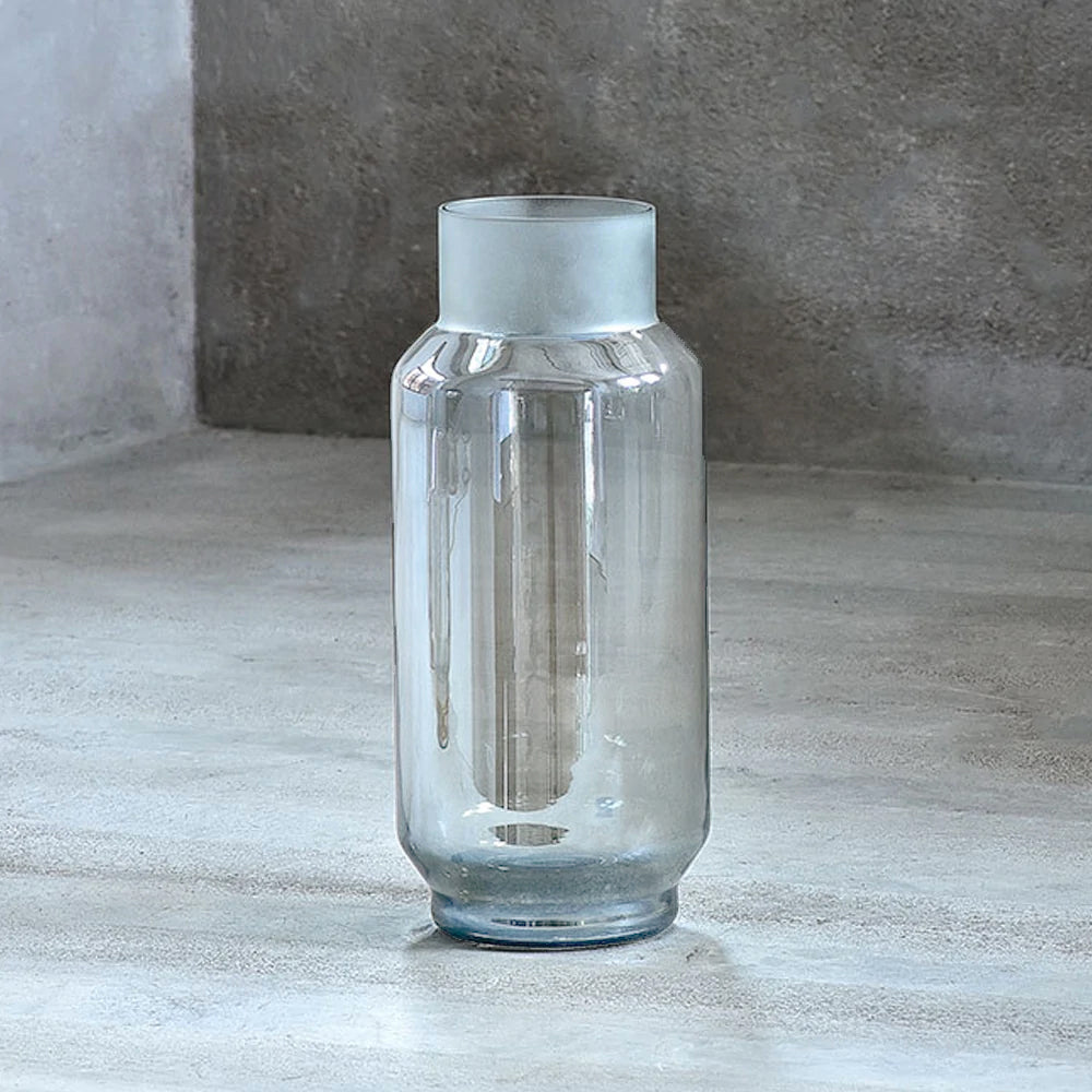 Glass Vase with Frosted Lip - A JR2016-3