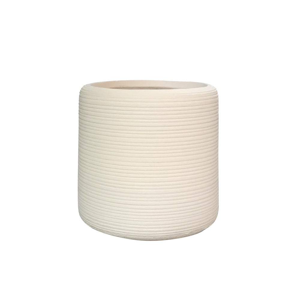 Light Beige Fiber Clay Planter - B JY017R-2-BG - On Sale