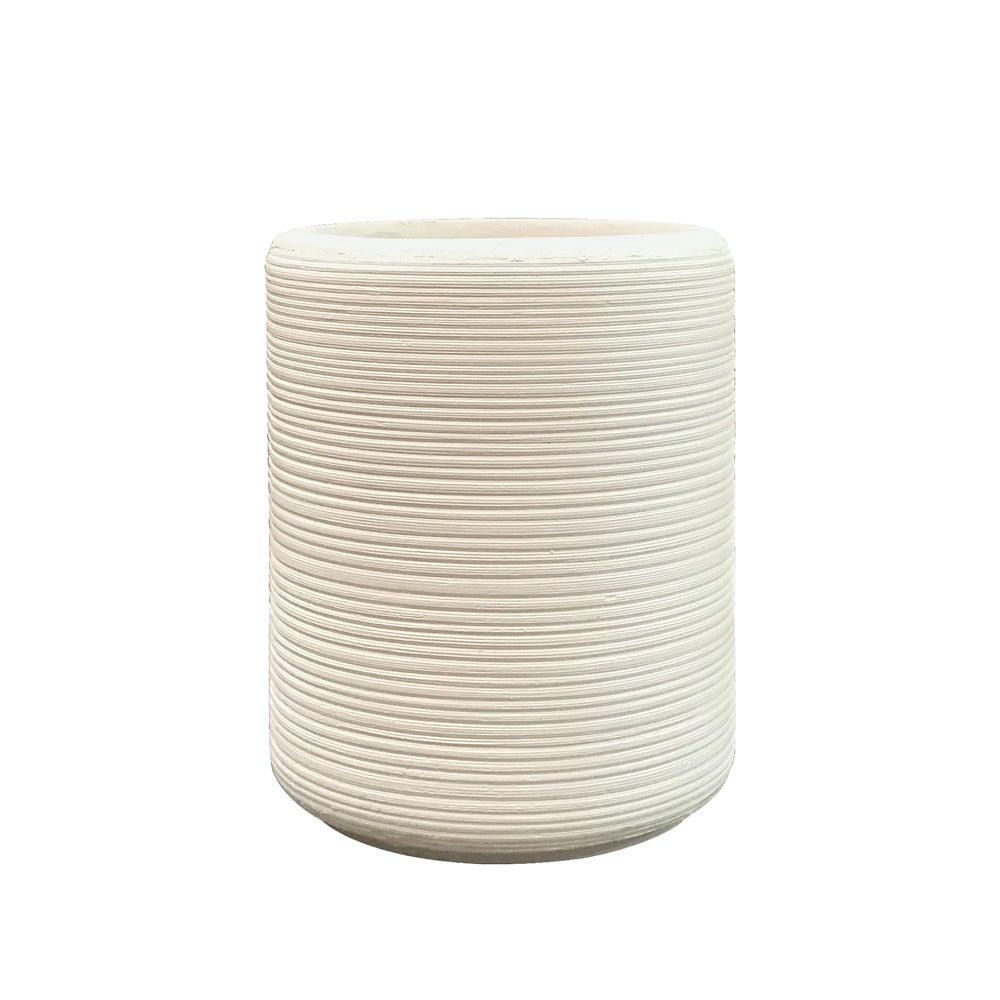 Light Beige Fiber Clay Planter - D JY018R-2-BG - On Sale