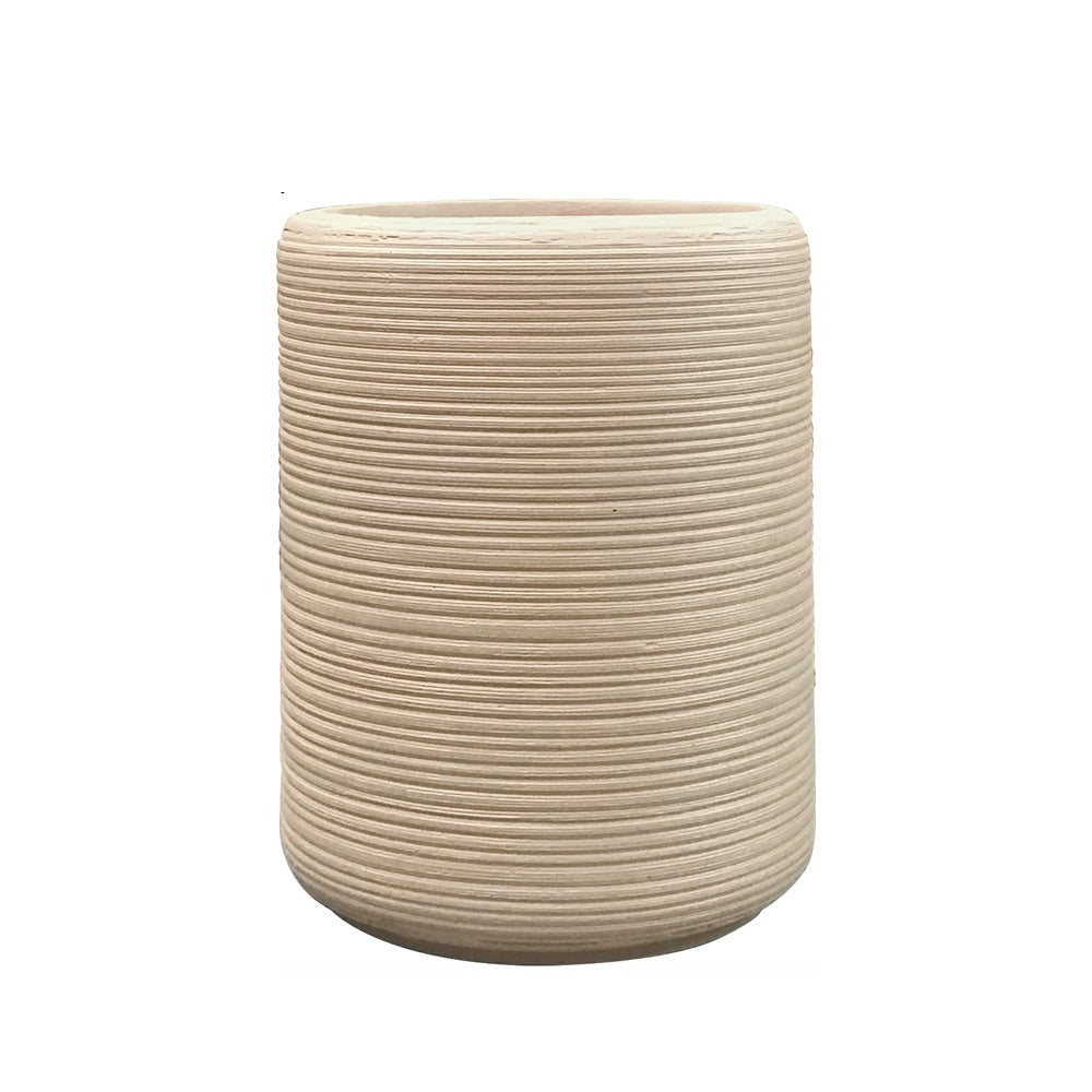 Deep Beige Fiber Clay Planter - D JY018R-2-DB - On Sale