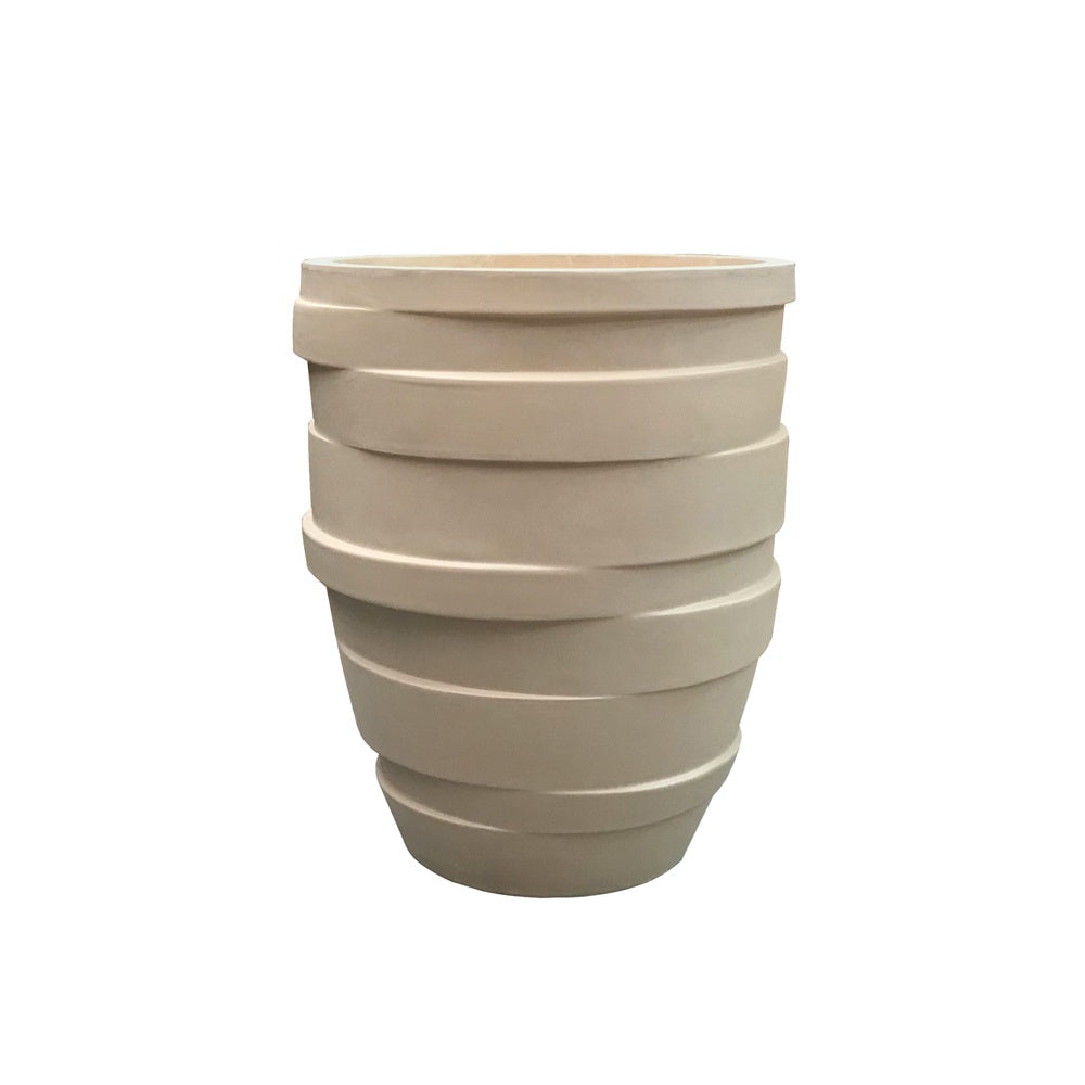 Deep Beige Two-Tone Fiberglass Planter - A JY03052-1-DB - On Sale