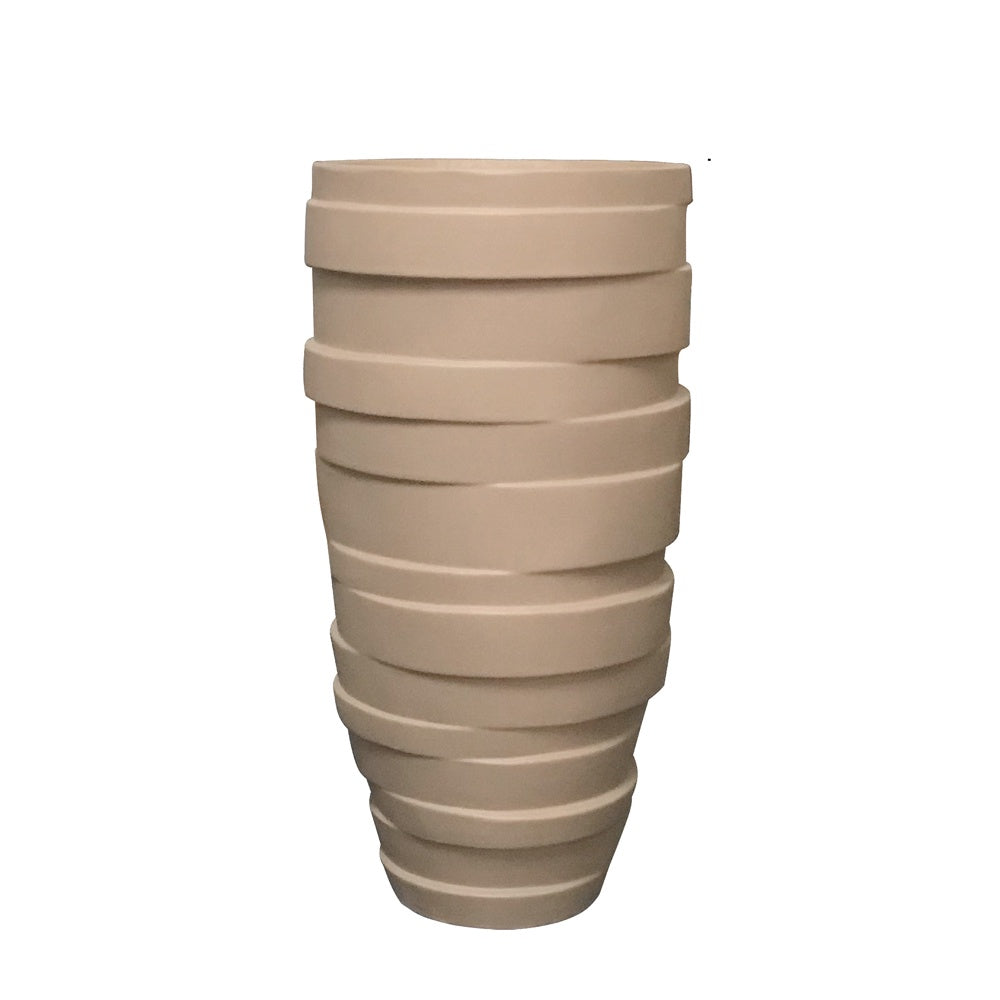 Brown Two-Tone Fiberglass Planter - B JY03052-2-BR - On Sale