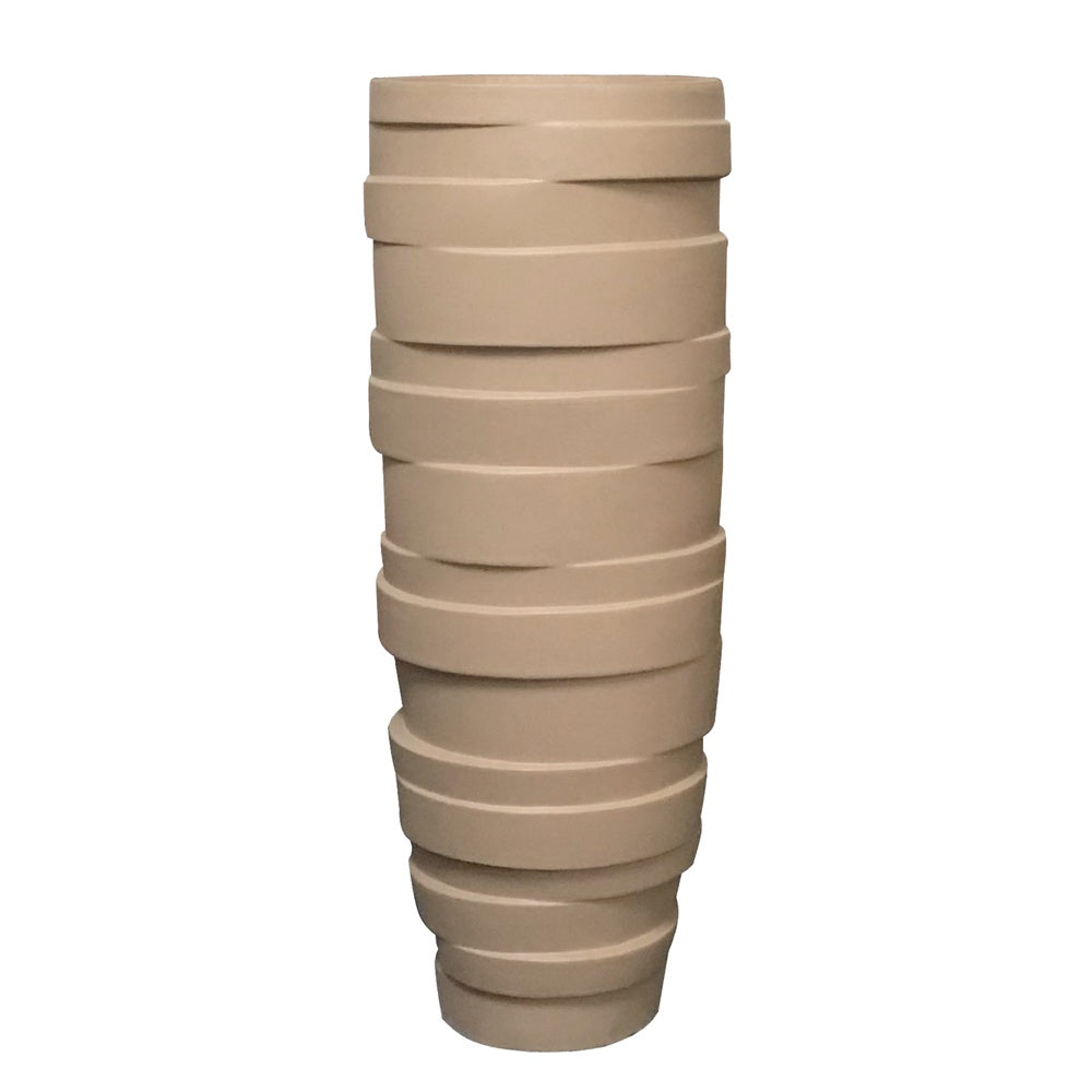 Brown Two-Tone Fiberglass Planter - C JY03052-3-BR - On Sale