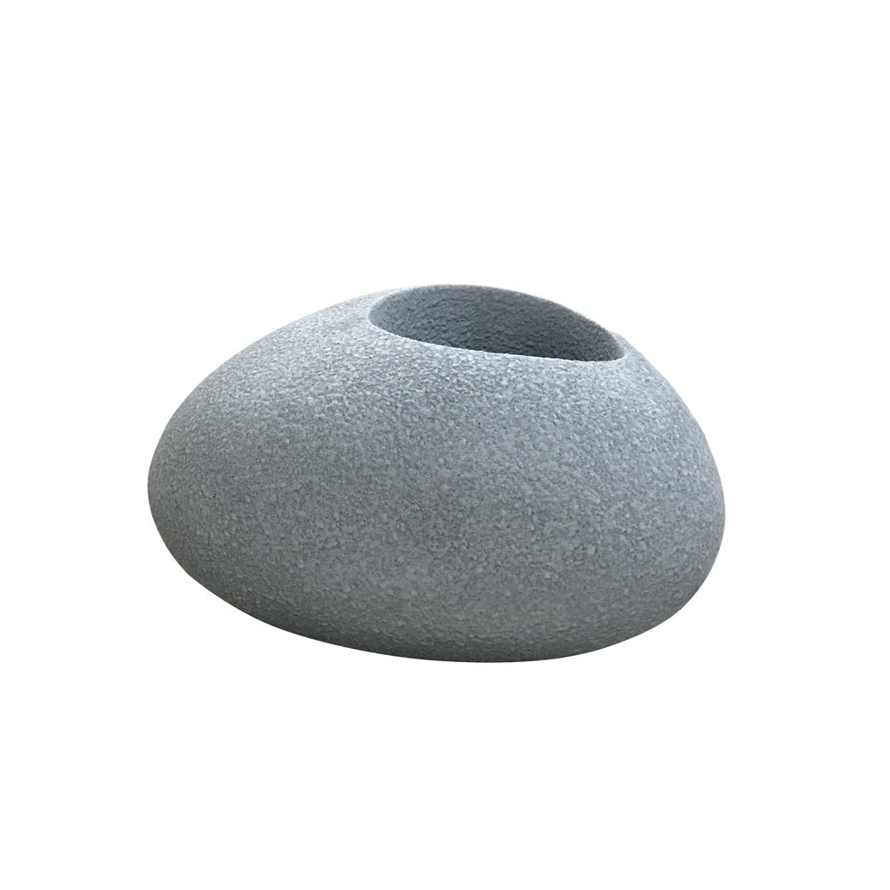 Light Grey Stone-Shaped Planter - Small JY03061-A-G - On Sale