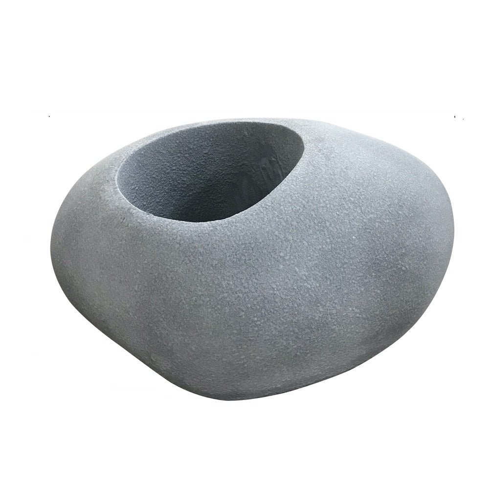Light Grey Stone-Shaped Planter - Large JY03061-C-G - On Sale