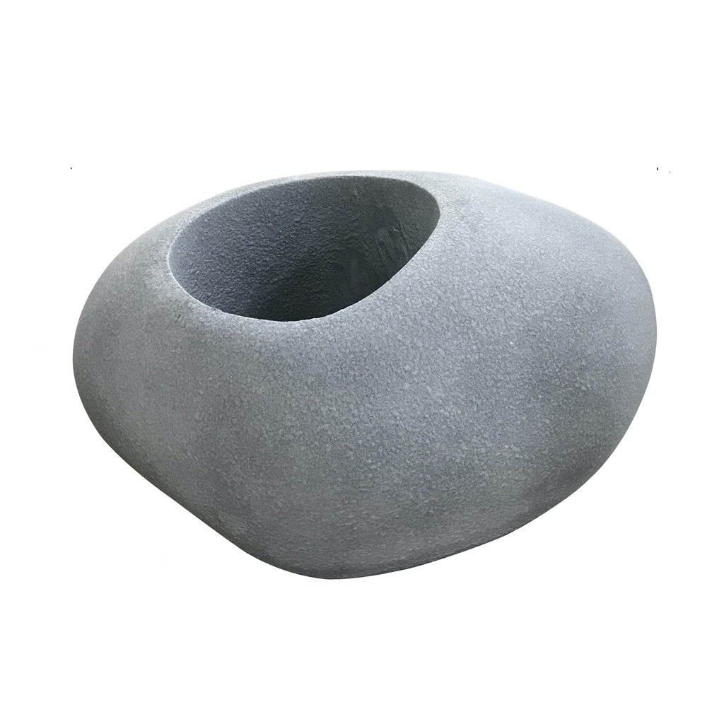 Light Grey Stone-Shaped Planter - Large JY03061-C-G