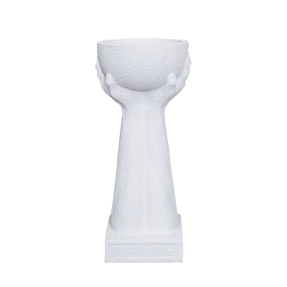 White Fiberglass Planter - Medium JY03181-M - On Sale