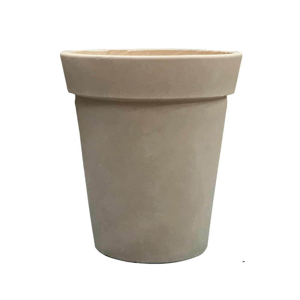 Deep Beige Fiber Clay Planter - Medium JY03184-M-DB - On Sale