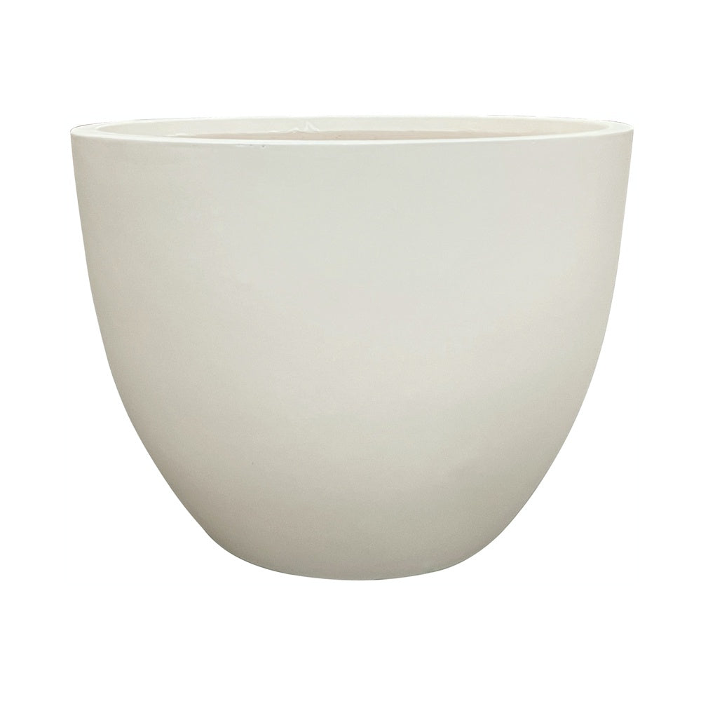 Light Beige Modern Fiber Clay Planter - Large JY03195-L-BG - On Sale