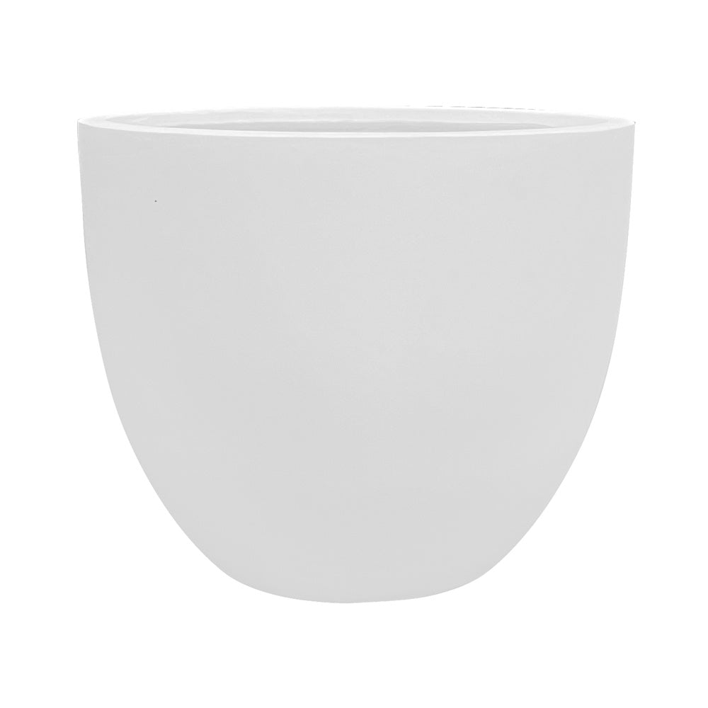 White Modern Fiber Clay Planter - Large JY03195-L-WH - On Sale