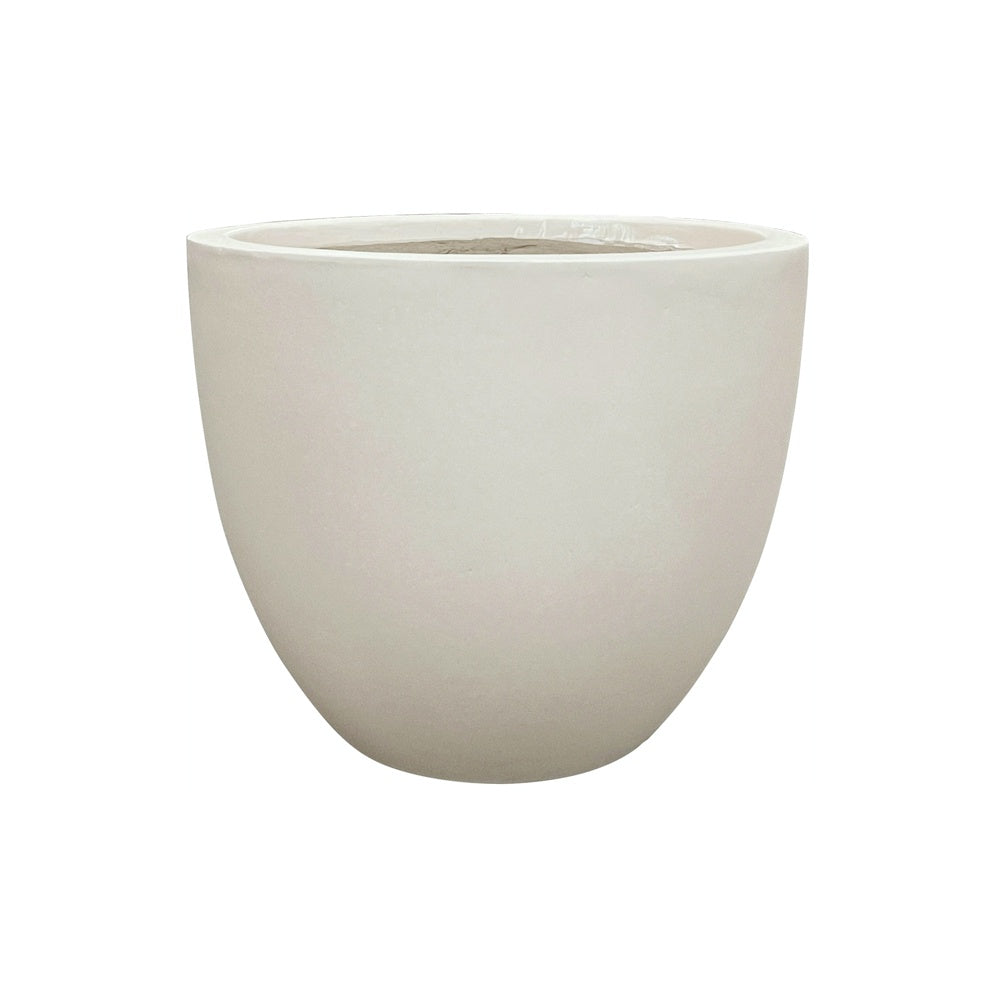 Light Beige Modern Fiber Clay Planter - Small JY03195-S-BG - On Sale