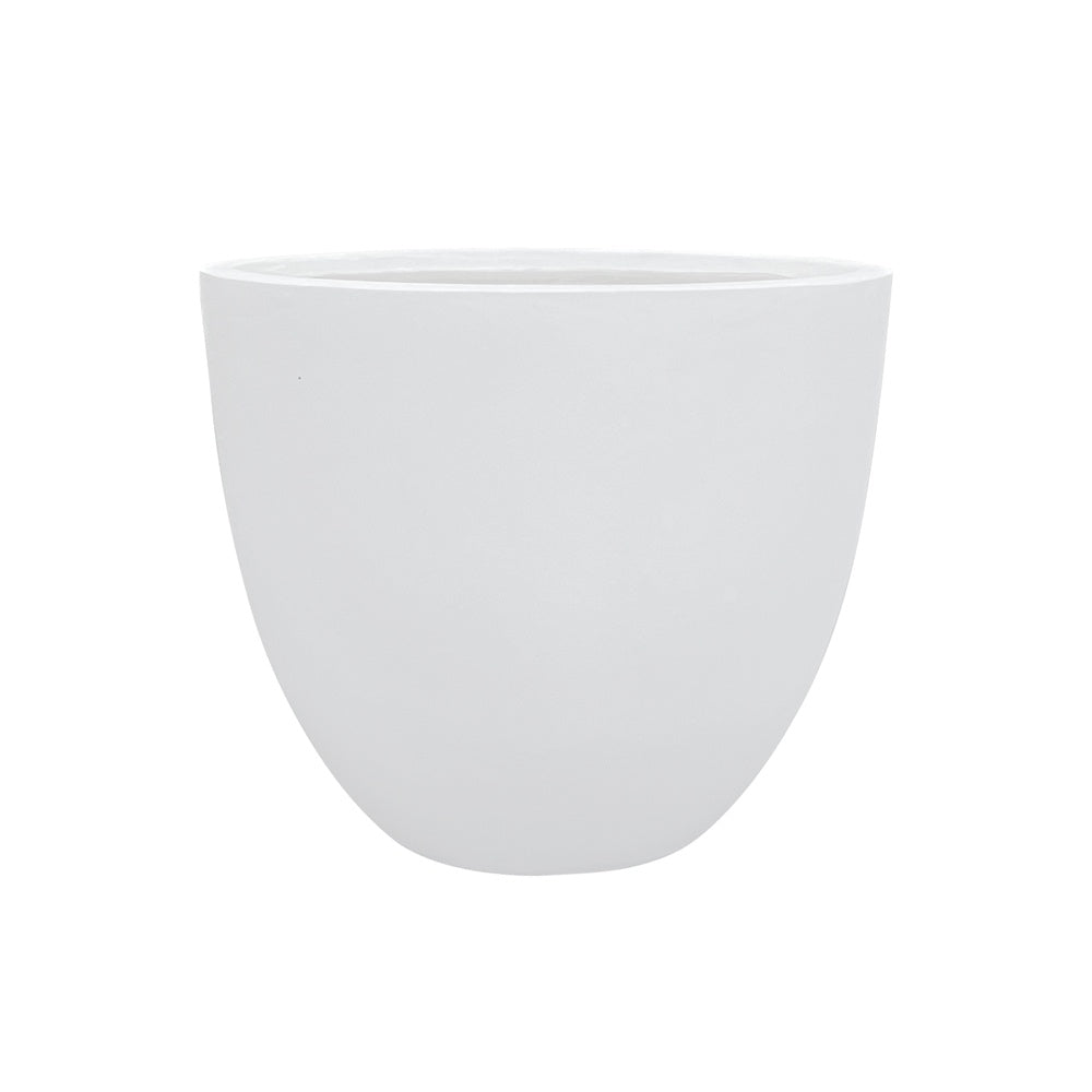 White Modern Fiber Clay Planter - Small JY03195-S-WH - On Sale