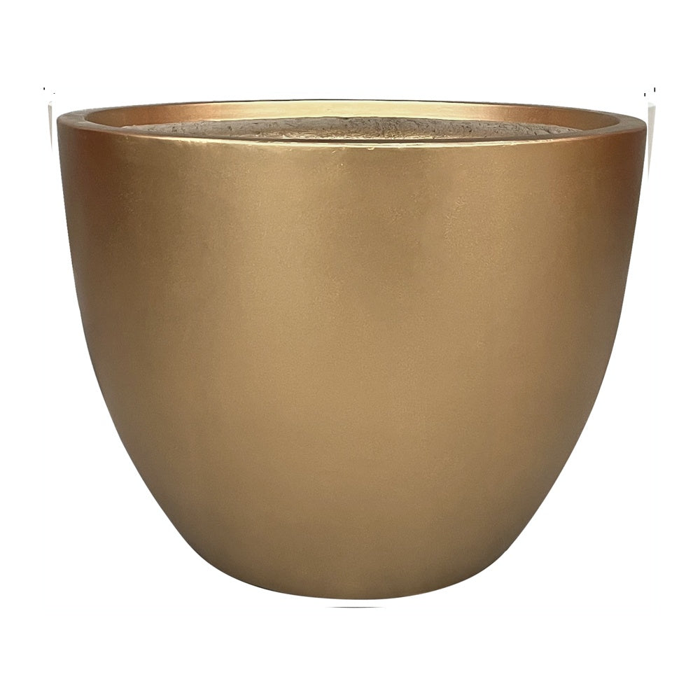 Gold Modern Fiber Clay Planter - X-Large JY03195-XL-GD - On Sale