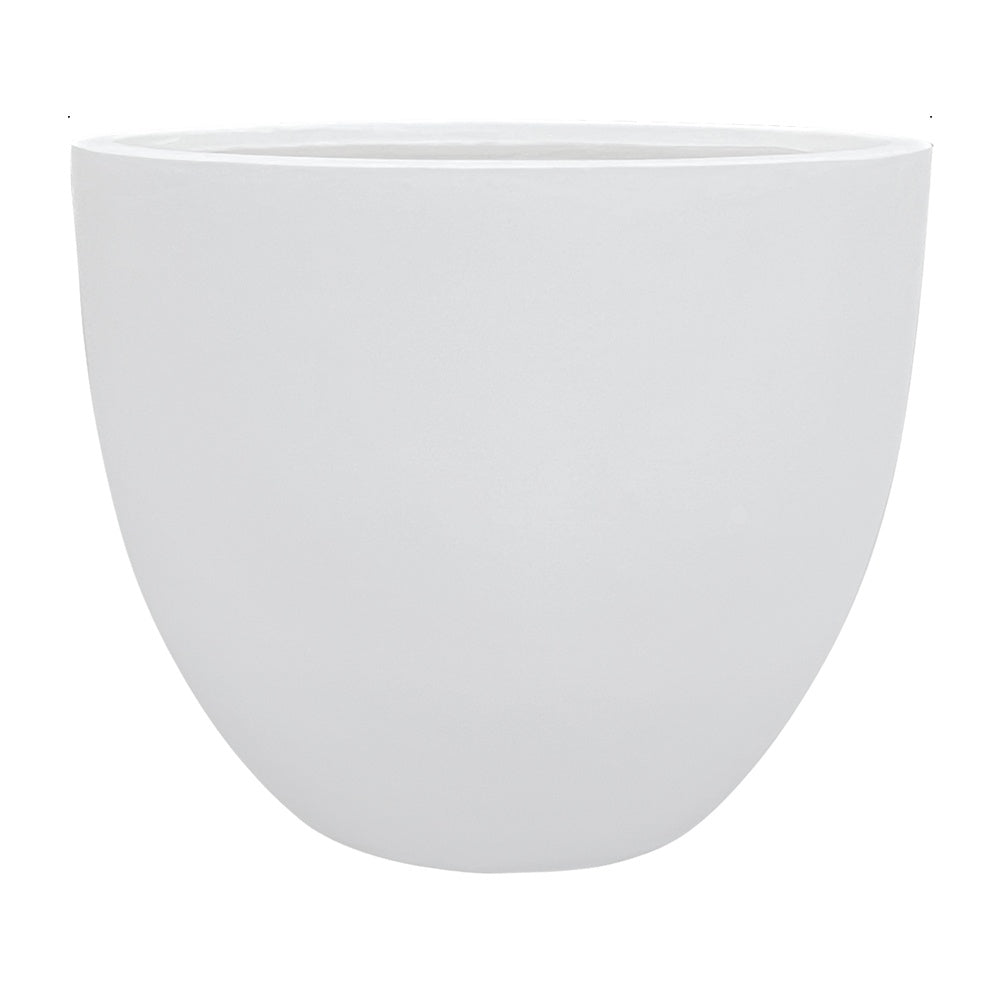 White Modern Fiber Clay Planter - X-Large JY03195-XL-WH - On Sale
