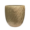 Gold Textured Cement Planter - Large JY10002-L-GD