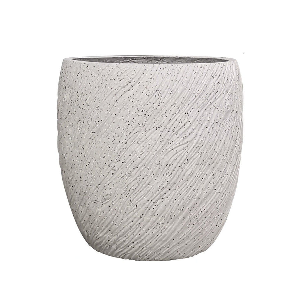 Offwhite Textured Cement Planter - Medium JY10002-M-LB - On Sale
