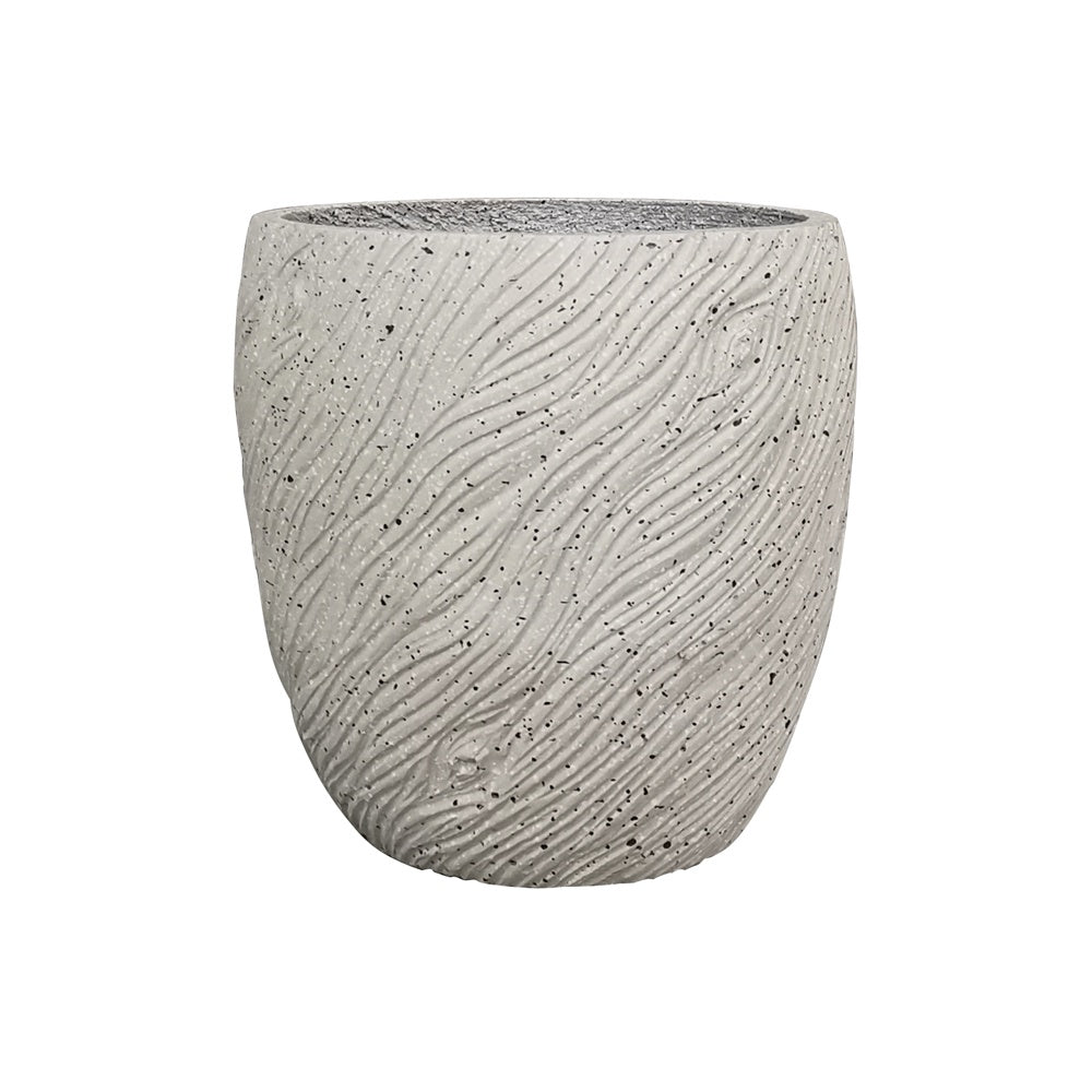 Offwhite Textured Cement Planter - Small JY10002-S-LB