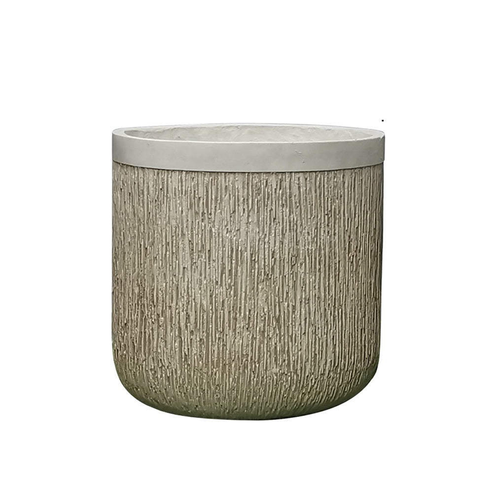 Beige Fiber Clay Planter - Large JY2020-1L-BG - On Sale