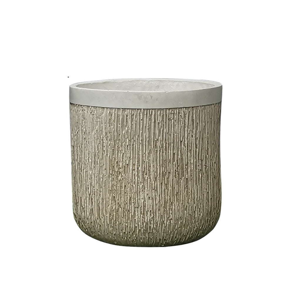 Beige Fiber Clay Planter - Medium JY2020-1M-BG الغراس