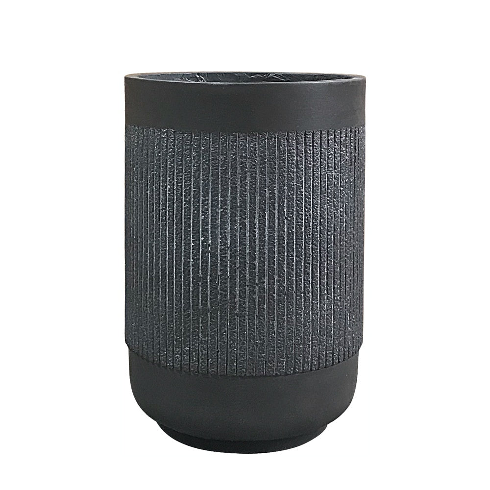 Black Fiber Clay Planter - Medium JY2020-34L-BN - On Sale